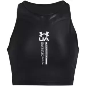 Image of Under Armour Iso Chill Crop Tank Womens - Black