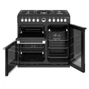 Image of Stoves 444444481 Sterling S900DF 90cm Dual Fuel Range Cooker in Black
