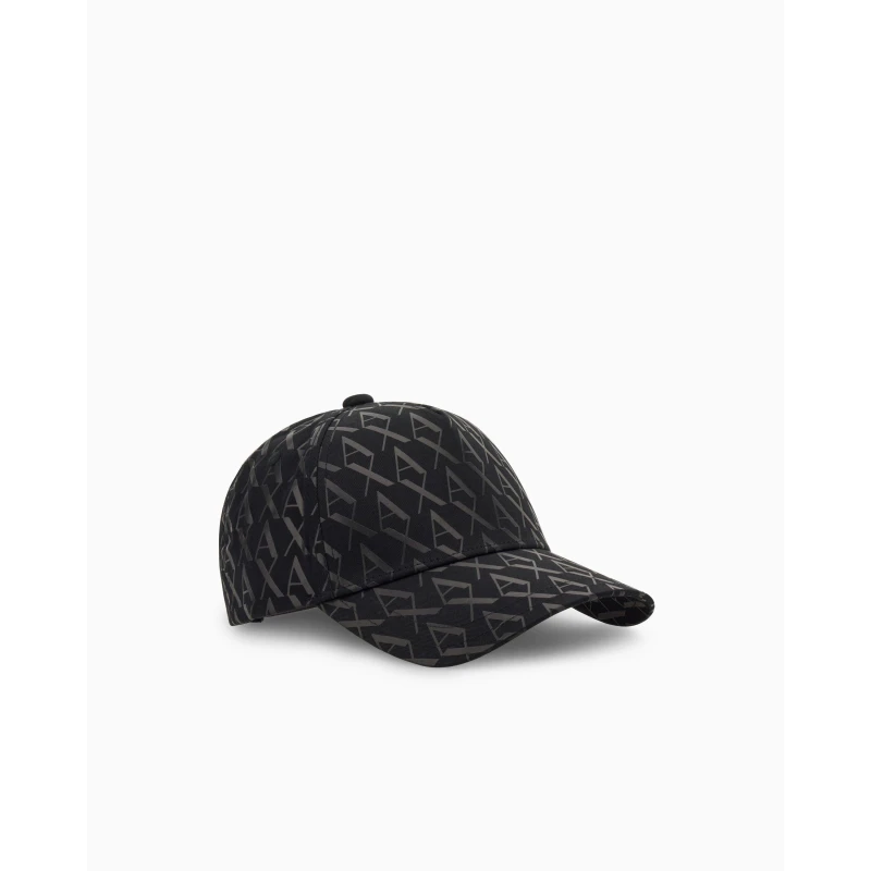 Image of Armani Exchange Baseball Hat - Black Mens