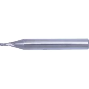Image of SwissTech 5.00MM Carbide 2 Flute Plain Shank Short Series Ball Nosed Slot Drills