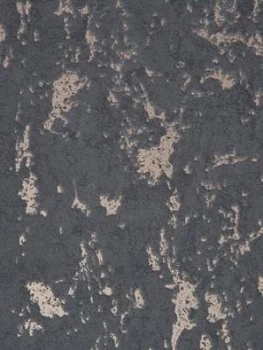 Image of Superfresco Milan Charcoal / Rose Gold Wallpaper