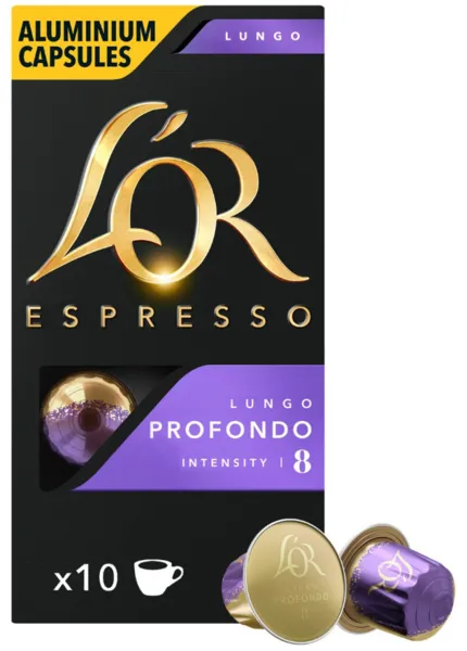 Image of L'OR Lungo Profondo Espresso Coffee 10 Pods