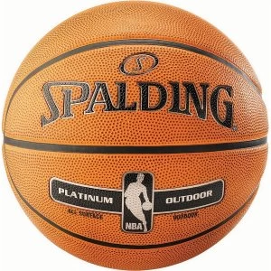 Image of Spalding NBA Platinum Outdoor Basketball Tan - Size 7