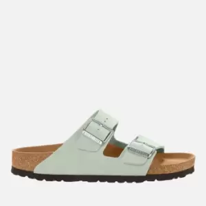 Image of Birkenstock Womens Arizona Slim Fit Vegan Double Strap Sandals - Matcha - UK 3.5