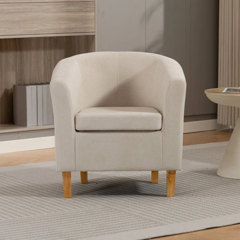 Image of Artemis Home Millie Fabric Accent Chair in Beige Size: 1 Pack Beige Unisex 1 Pack