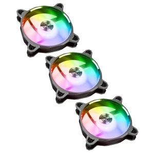 Image of Lian-Li BR120 Digital RGB PWM 120mm Triple Fan Pack with Remote Fan Controller - Grey