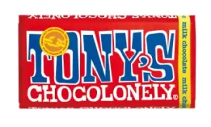 Image of Tonys Chocolonely Milk Chocolate Bar 180g (3 minimum)