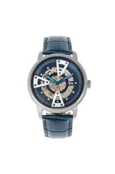 Image of Belfour Automatic Skeleton Leather-Band Watch