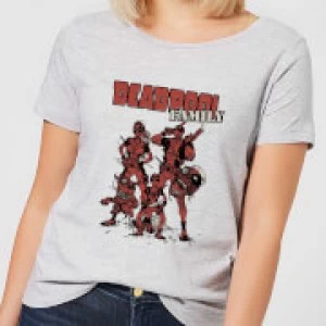 Image of Marvel Deadpool Family Group Womens T-Shirt - Grey - S
