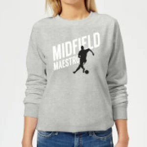 Image of Midfield Maestro Womens Sweatshirt - Grey - 3XL