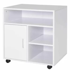Image of Knapp Mobile Printer Unit with 5 Compartments, white