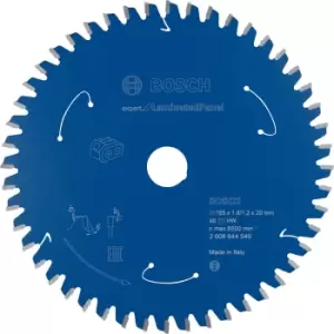 Image of Bosch Expert Cordless Circular Saw Blade for Laminate Panel 165mm 48T 20mm