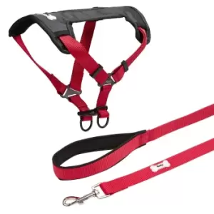 Image of Bunty Strap N Strole Red and Middlewood Lead Red - Small
