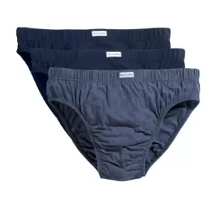 Image of Fruit Of The Loom Mens Classic Slip Briefs (Pack Of 3) (M) (Blues Mixed)