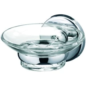 Image of Wickes Boston Soap Dish - Chrome Effect