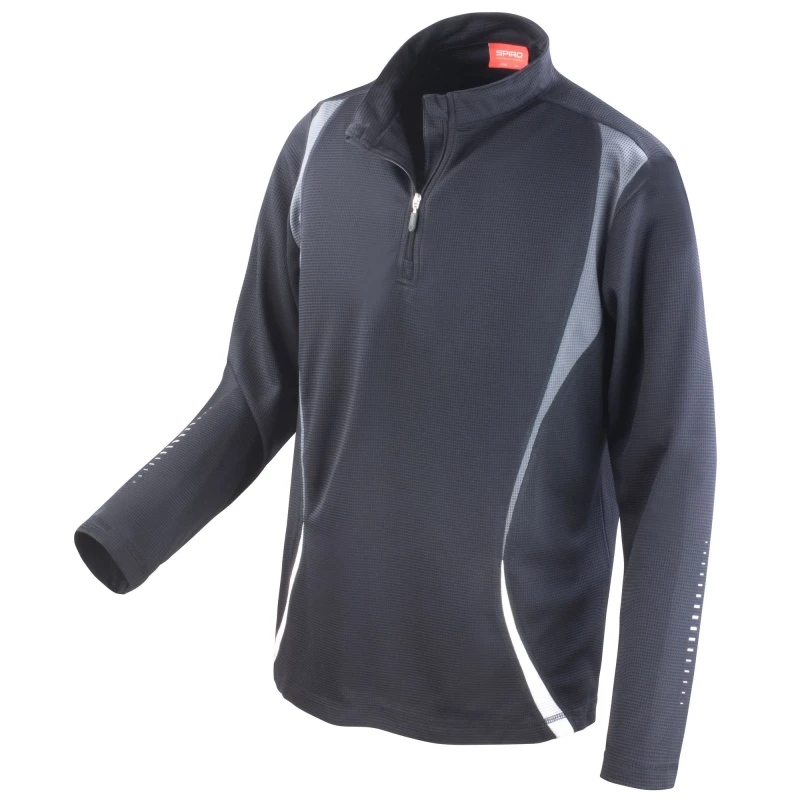 Image of Spiro Womens Sports Trial Performance Training Top in Black Size: XS Black Female XS