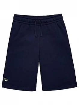 Image of Lacoste Sports Boys Classic Jersey Shorts - Navy, Size 8 Years