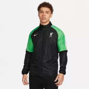 Image of Nike Liverpool FC AWF Zipped Jacket 2023 2024 Adults - Black