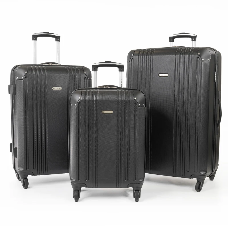 Image of Gino Ferrari Lightweight Hard Shell Business Travel Suitcase Black Gfl003-01 unisex Medium