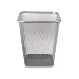 Image of Wiremesh Square Waste Bin Regular, Silver
