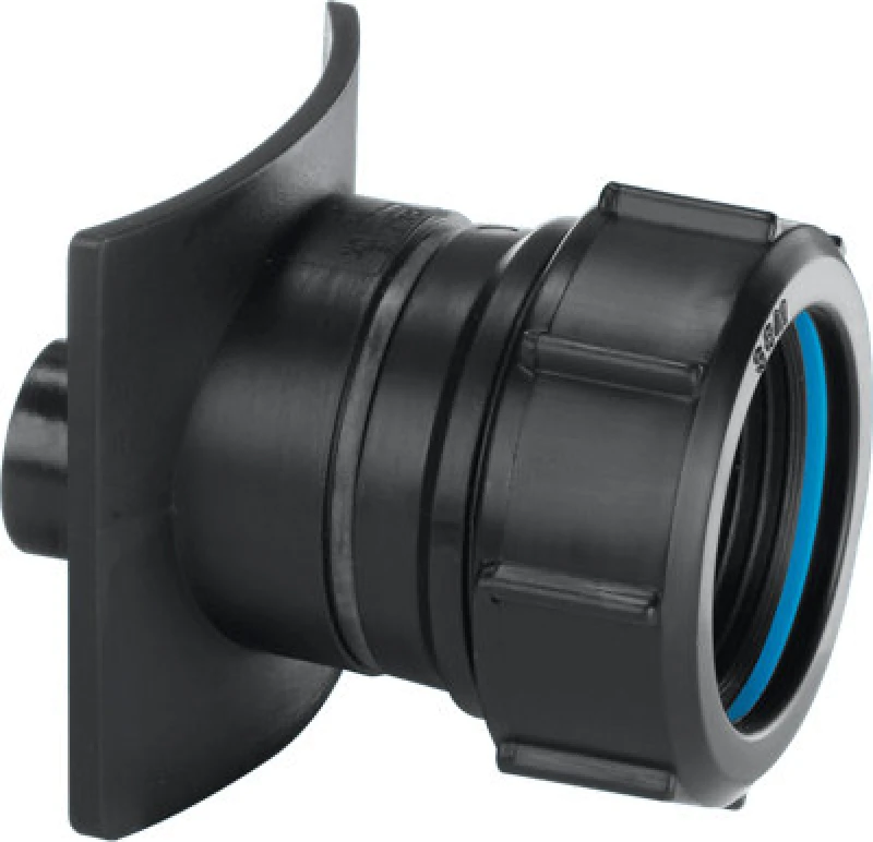 Image of McAlpine BOSS90TCAST-BL Black Mechanical Two Piece Cast Iron Soil Pipe Boss Connector to suit 22mm drill size Black