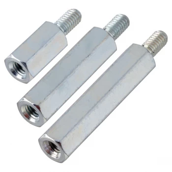 Image of PB Fastener S45530X05 Zinc Plated Steel M/F Spacers M3 x 5mm Pack ...