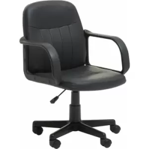 Image of Premier Housewares Black PU Home Office Chair