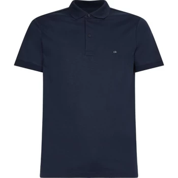 Image of Calvin Klein Liquid Touch Slim Polo - Calvin Navy