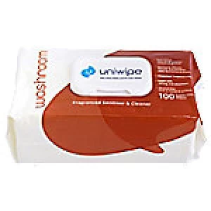 Image of uniwipe Sanitiser and Cleaner Washroom 25cm 100 Sheets