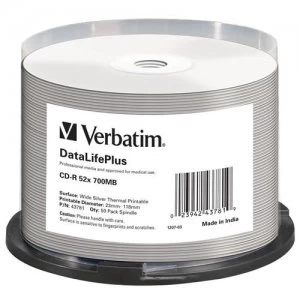 Image of Verbatim DataLifePlus CD-R 700 MB 50 pc(s)