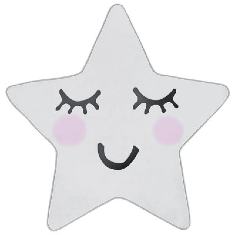 Image of Beliani Kids Rug Sirius White 120 X 120 Cm