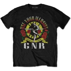 Image of Guns N' Roses - UYI World Tour Unisex Medium T-Shirt - Black