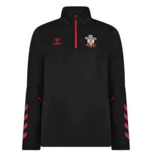 Image of Hummel Southampton FC quarter Drill Top Mens - Black