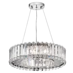 Image of Crystal Skye 8 Light Chandelier Chrome Finish, G9