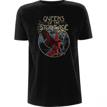 Image of Queens Of The Stone Age - Eagle Unisex XX-Large T-Shirt - Black