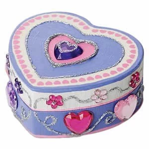 Image of Melissa and Doug Decorate Your Own Wooden Heart Box