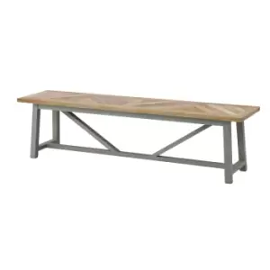 Image of Hill Interiors Nordic Collection Dining Bench in Grey