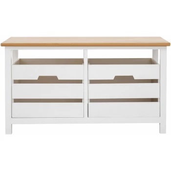 Image of Premier Housewares - Newport 2 Drawer Bench