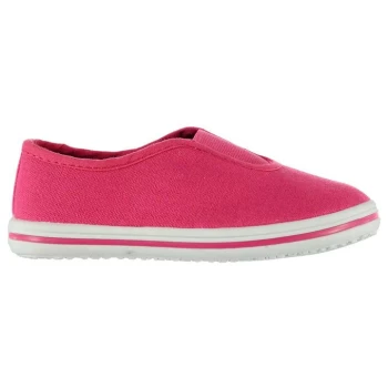 Image of Slazenger Canvas Infant Slip On Shoes Infant - Fuchsia