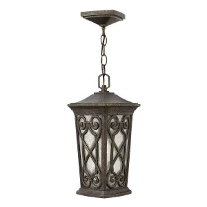 Image of 1 Light Small Outdoor Ceiling Chain Lantern Autumn IP44, E27