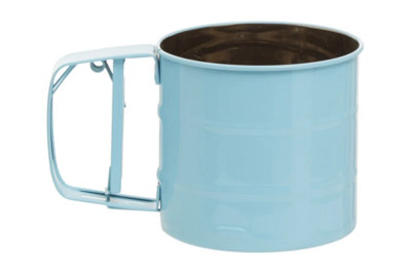 Image of Premier Housewares Zing Stainless Steel 250ml Mechanical Sifter Blue