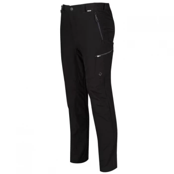 Image of Regatta Highton Stretch Walking Trousers (Short) - Black