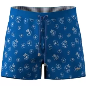 Image of Boss White Shark Swim Shorts Mens - Blue