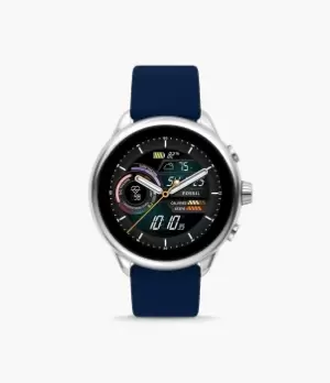 Image of Fossil Unisex Gen 6 Wellness Edition Smartwatch Navy Silicone