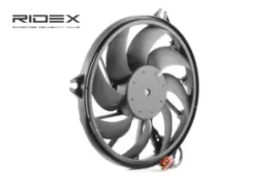 Image of RIDEX Cooling Fan PEUGEOT 508R0008 1253C9,1253R7 Radiator Fan,Fan, radiator