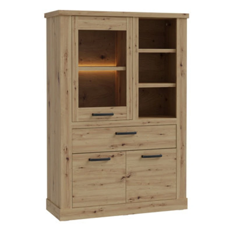 Image of Furniture To Go Corona Display Cabinet In Artisan Oak