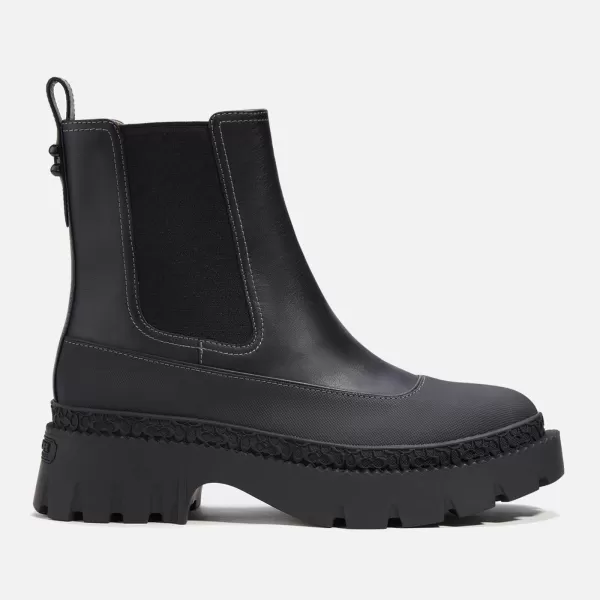 Image of Coach Jayla Leather Chelsea Boots - UK 5