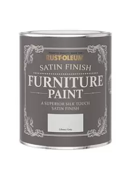 Image of Rust-Oleum Satin Furniture Paint Library Grey 750Ml