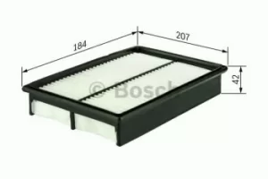 Image of Bosch 1457433951 Air Filter Insert S3951