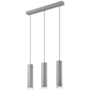 Image of Franco Bar Pendant Ceiling Light Silver, 3x E27